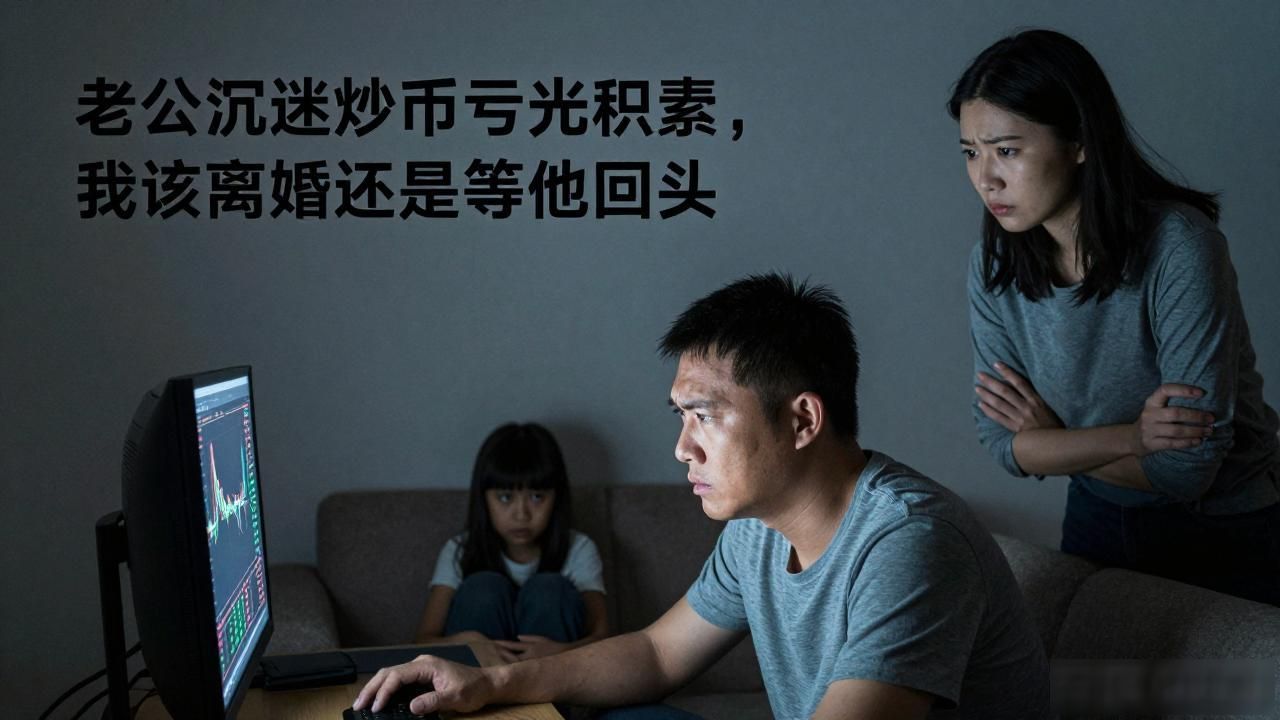 老公沉迷炒币亏光积蓄，我该离婚还是等他回头