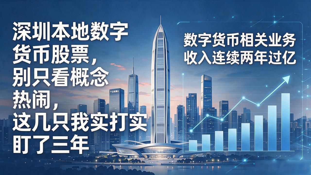 深圳本地数字货币股票，别只看概念热闹，这几只我实打实盯了三年