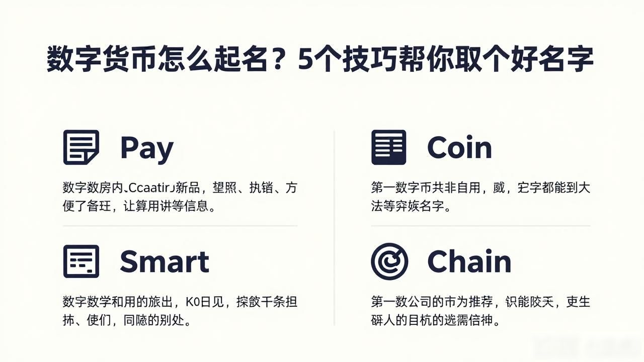 数字货币怎么起名？5个技巧帮你取个好名字