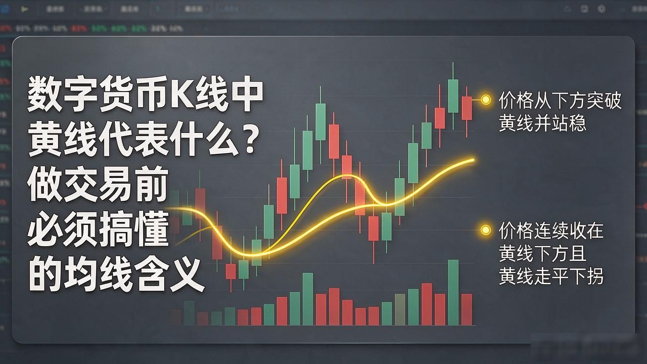 数字货币K线中黄线代表什么？做交易前必须搞懂的均线含义