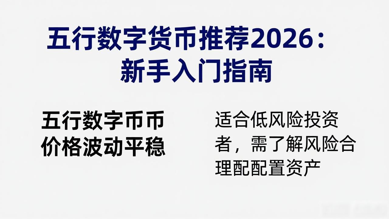 五行数字货币推荐2026：新手入门指南