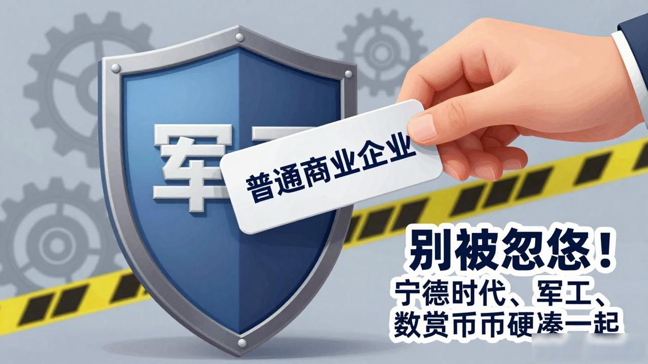别被忽悠！宁德时代、军工、数字货币硬凑在一起