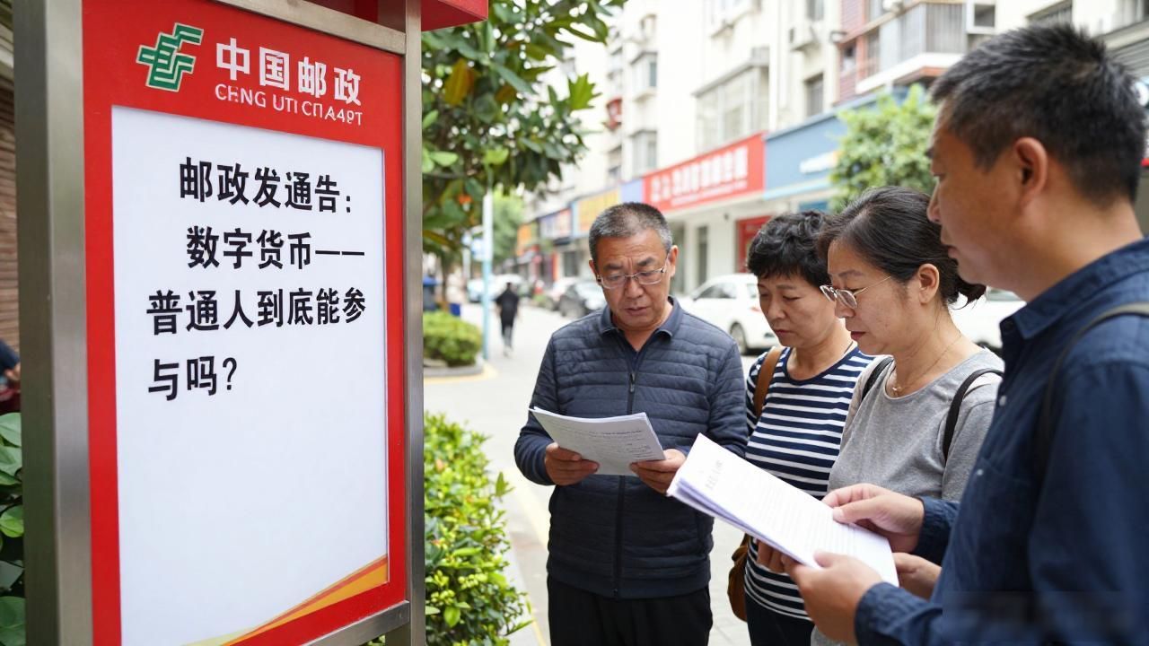 邮政发通告数字货币：普通人到底能参与吗