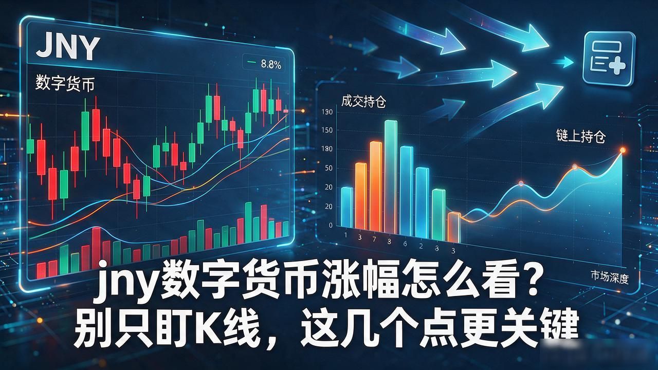jny数字货币涨幅怎么看？别只盯K线，这几个点更关键