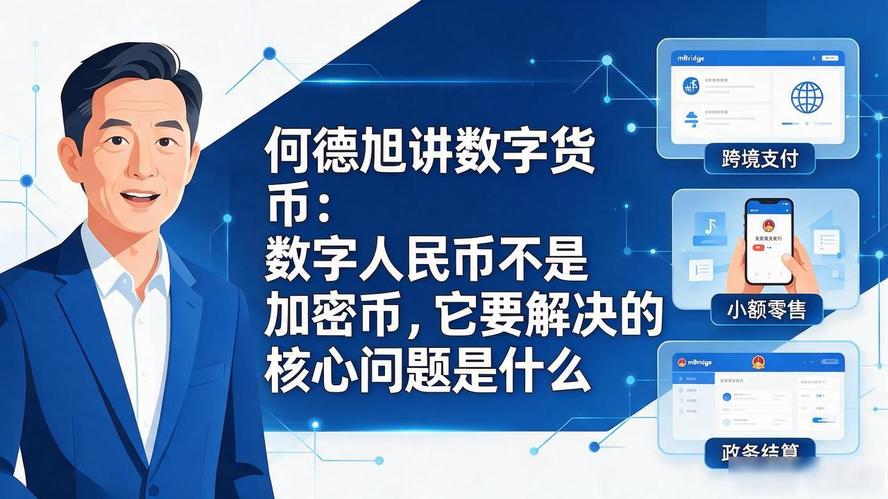 何德旭讲数字货币：数字人民币不是加密币，它要解决的核心问题是什么