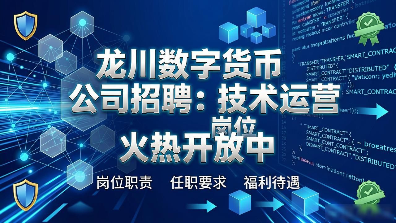 龙川数字货币公司招聘：技术运营岗位火热开放中