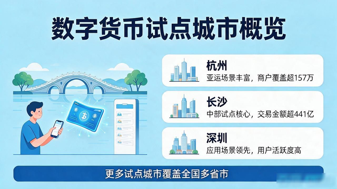 数字货币试运行地区有哪些？一文看懂