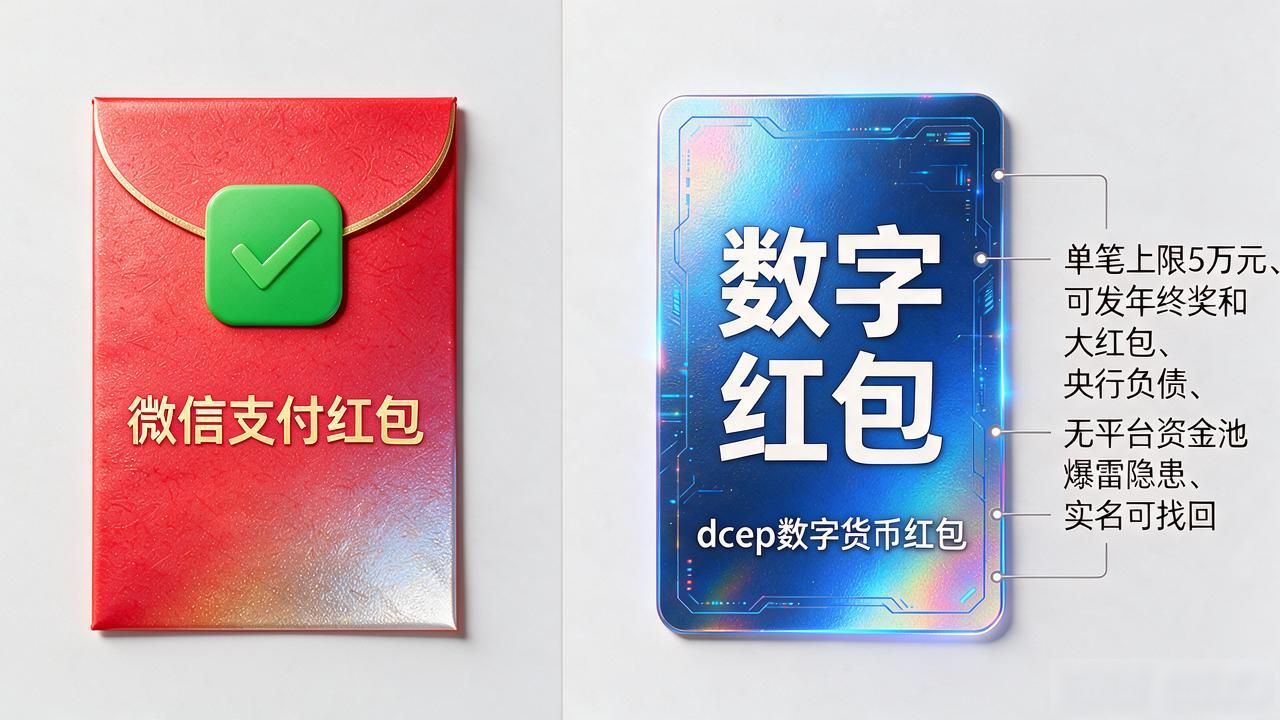 dcep数字货币红包实测，比微信红包多了一个核心功能