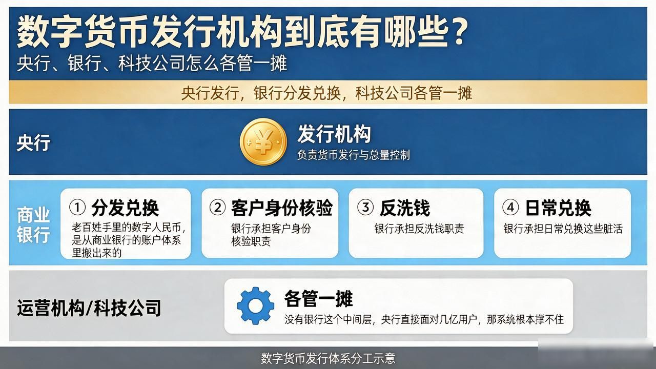 数字货币发行机构到底有哪些？央行、银行、科技公司怎么各管一摊