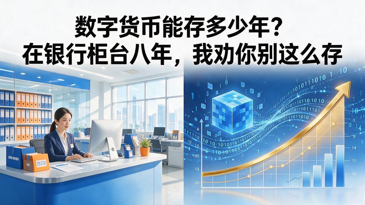 数字货币能存多少年？在银行柜台八年，我劝你别这么存