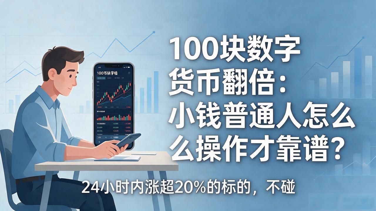 100块数字货币翻倍：小钱普通人怎么操作才靠谱