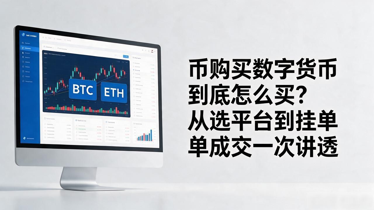 币购买数字货币到底怎么买?从选平台到挂单成交一次讲透