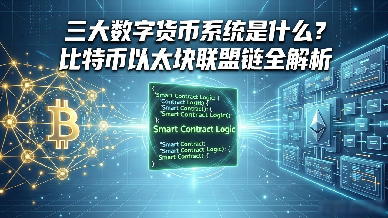 三大数字货币系统是什么？比特币以太坊联盟链全解析
