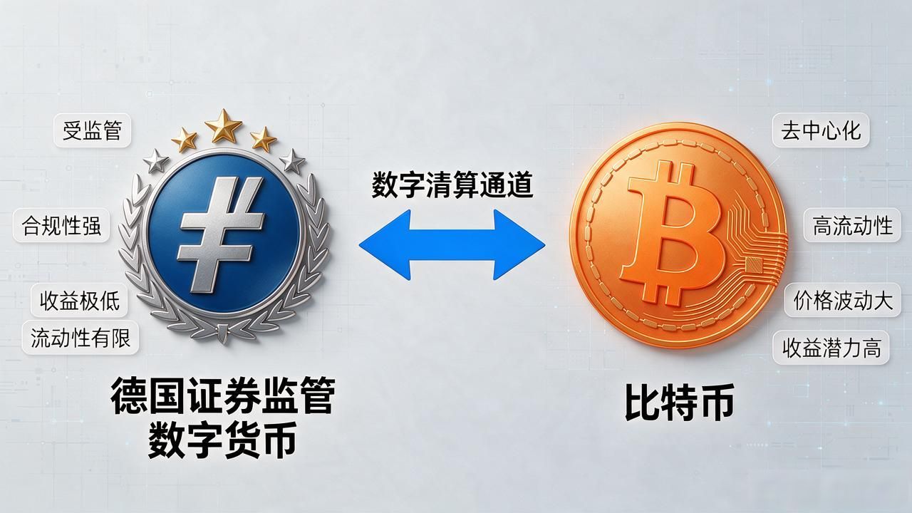 德国证券推数字货币了，跟比特币有啥不同，普通人该关注吗