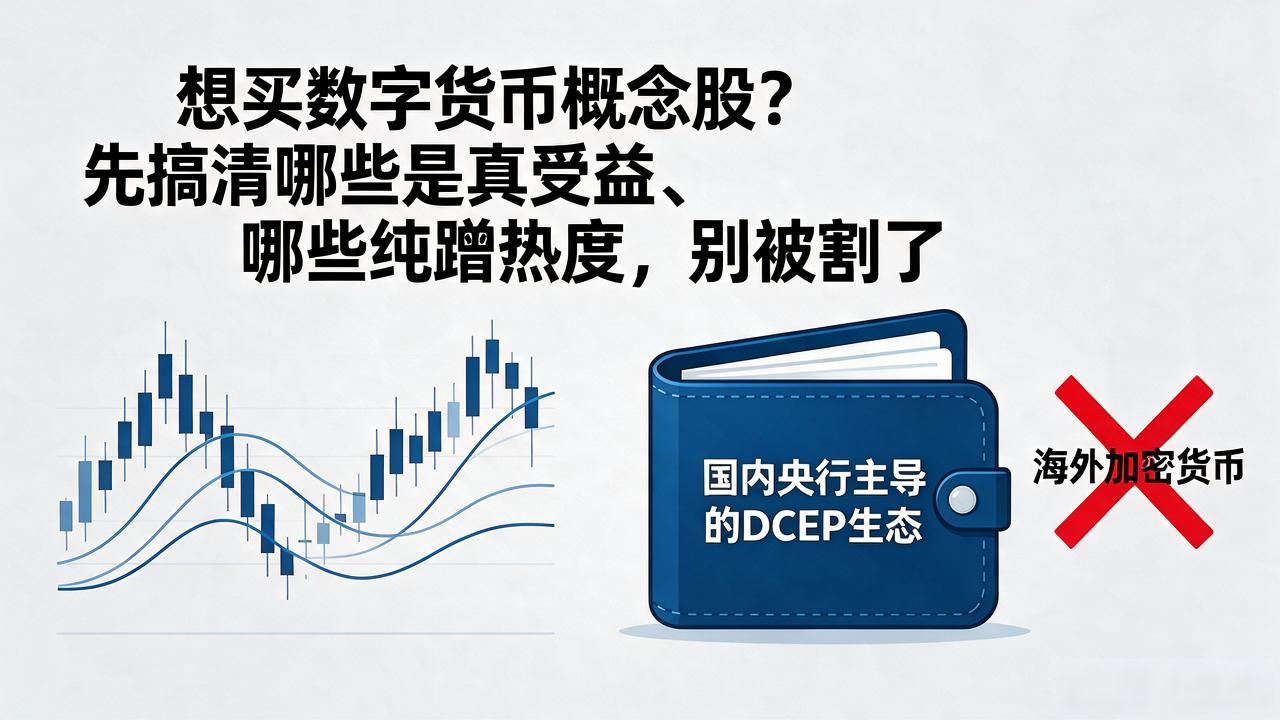 想买数字货币概念股？先搞清哪些是真受益、哪些纯蹭热度，别被割了
