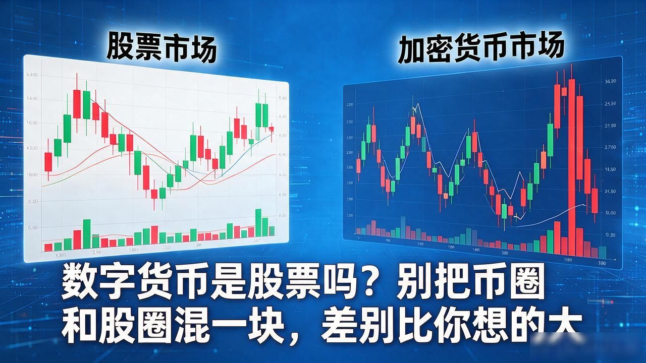 数字货币是股票吗？别把币圈和股圈混一块，差别比你想的大