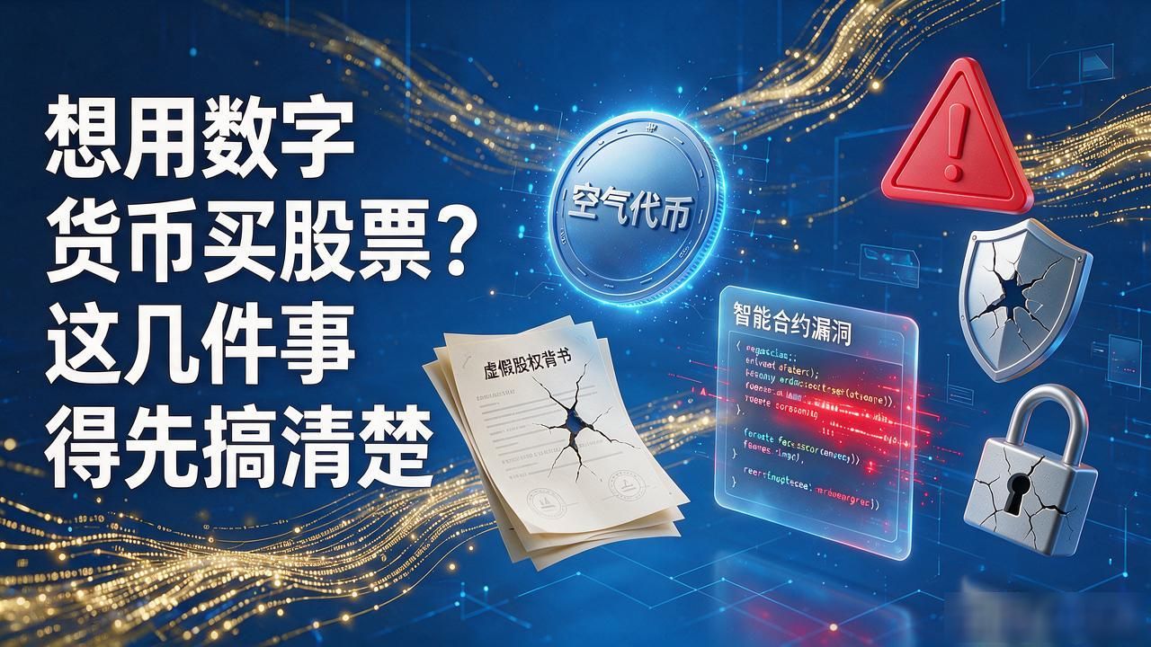 想用数字货币买股票？这几件事得先搞清楚