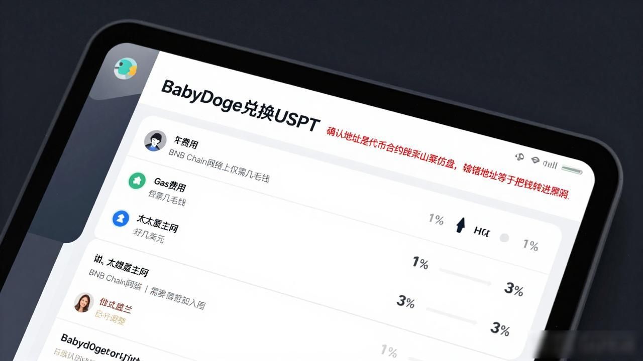 手把手把babydoge换成usdt，操作细节一次讲清