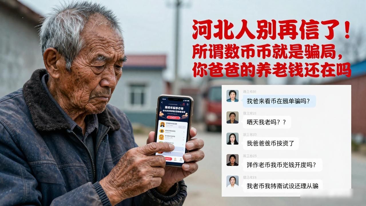 河北人别再信了！所谓数字货币就是骗局，你爸妈的养老钱还在吗