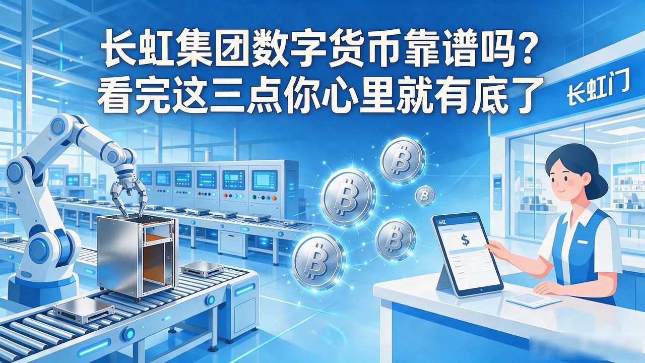 长虹集团数字货币靠谱吗？看完这三点你心里就有底了