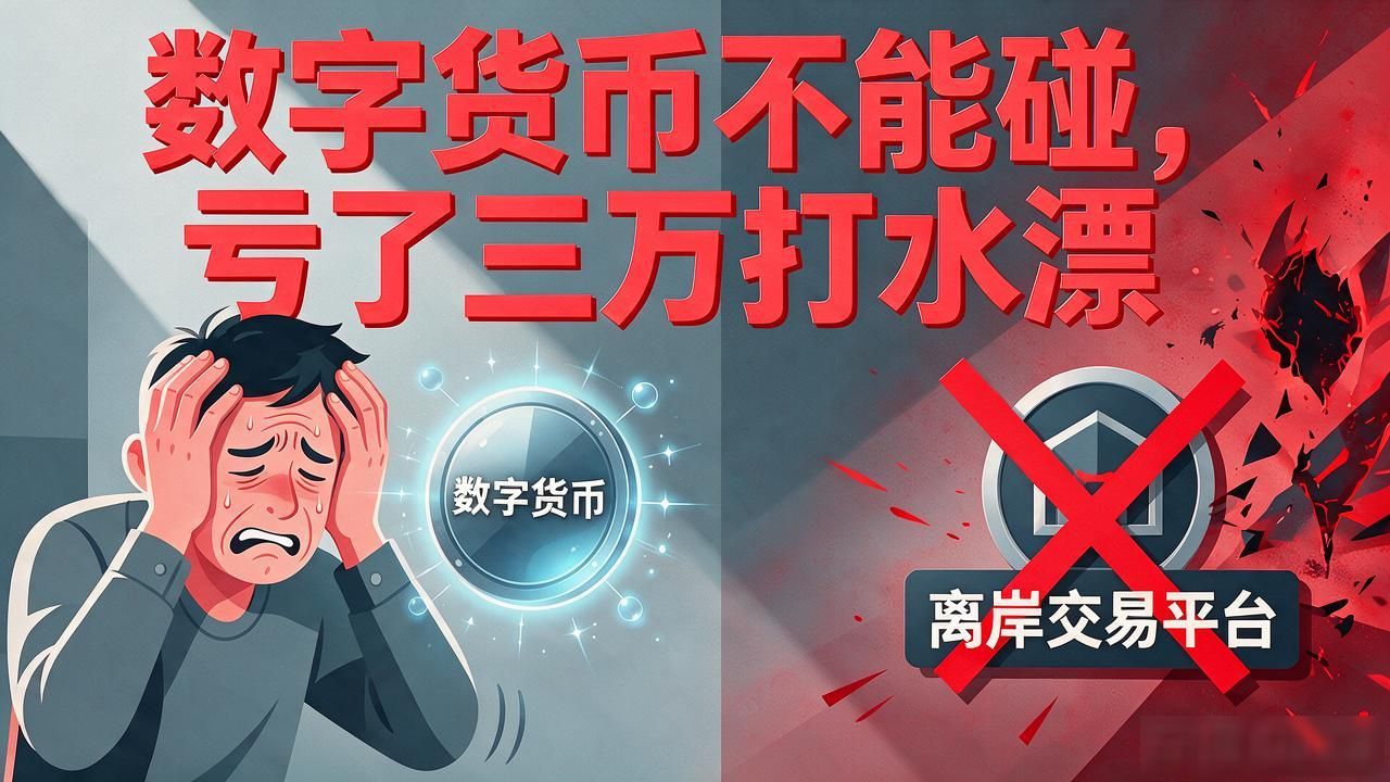 数字货币不能碰，一个亏了三万块的人劝你：这钱真的会打水漂