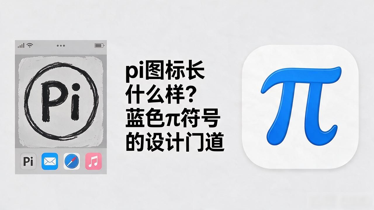 pi图标长什么样？蓝色π符号的设计门道，90%的人没注意到