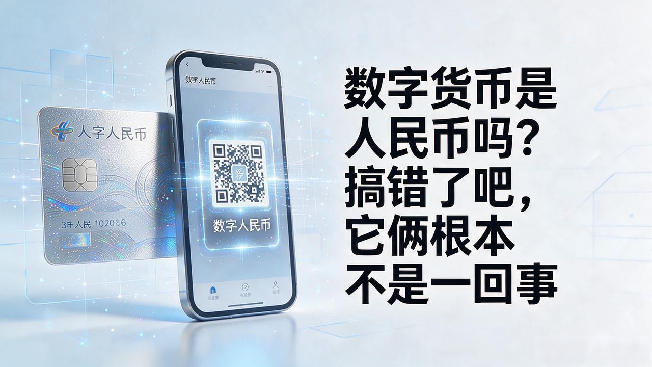 数字货币是人民币吗？搞错了吧，它俩根本不是一回事