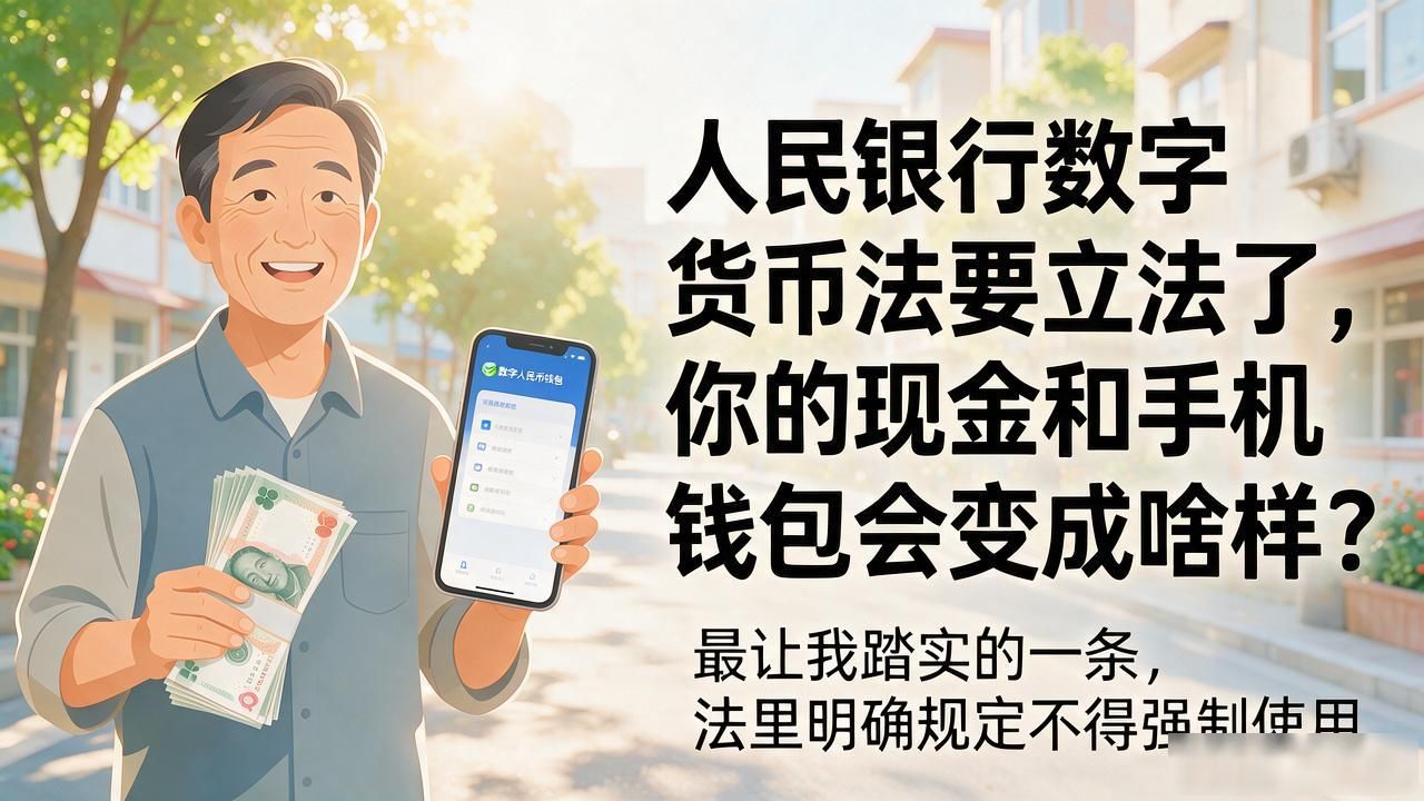 人民银行数字货币法要立法了，你的现金和手机钱包会变成啥样