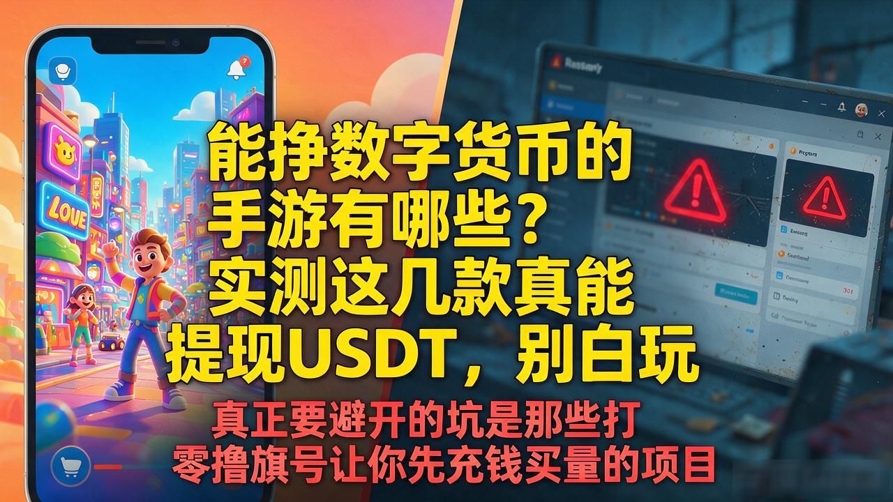 能挣数字货币的手游有哪些？实测这几款真能提现USDT，别白玩