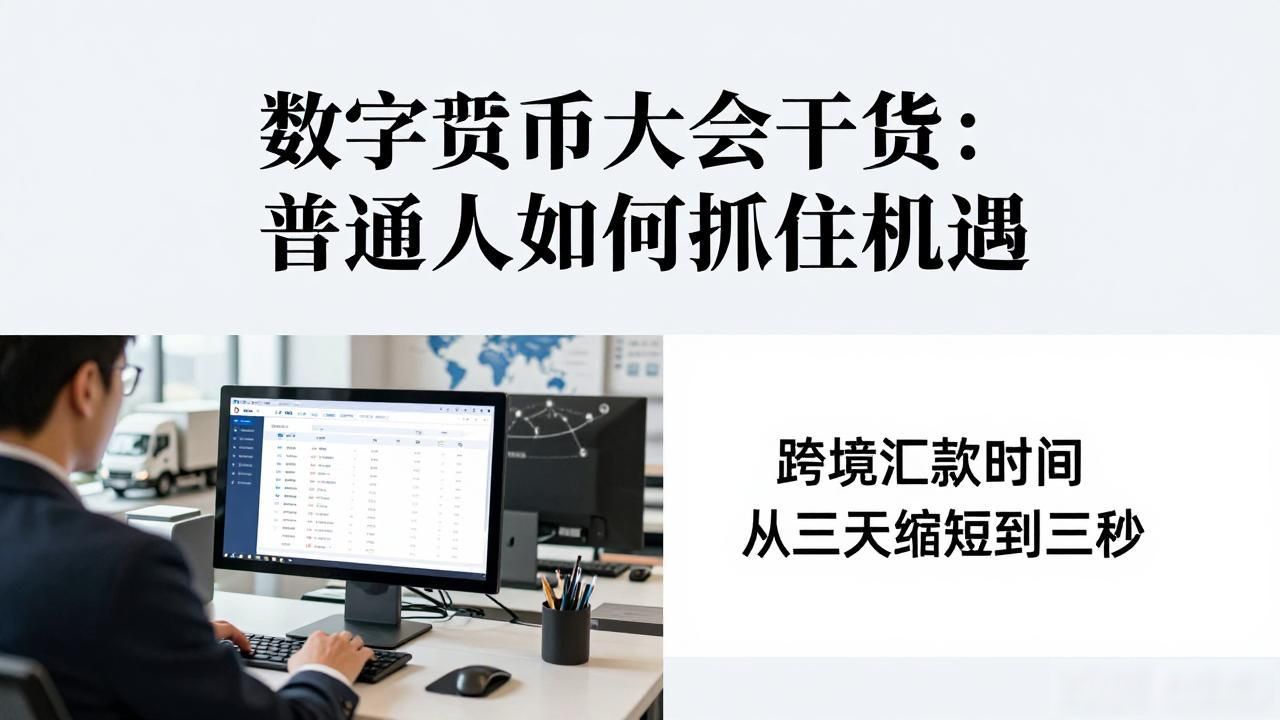 数字货币大会干货:普通人如何抓住机遇