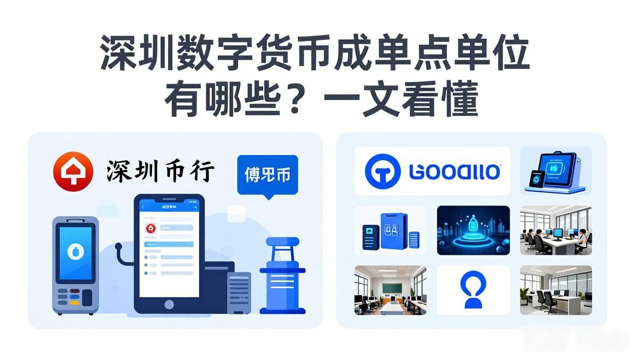 深圳数字货币试点单位有哪些?一文看懂
