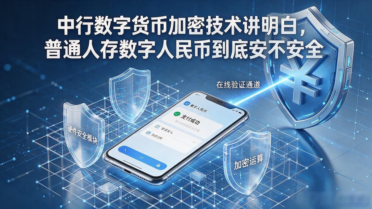 中行数字货币加密技术讲明白，普通人存数字人民币到底安不安全