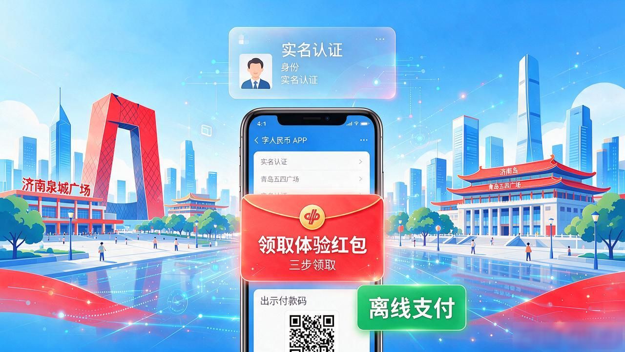 山东数字货币开通没有？济南青岛已经能用，手机三步就领到