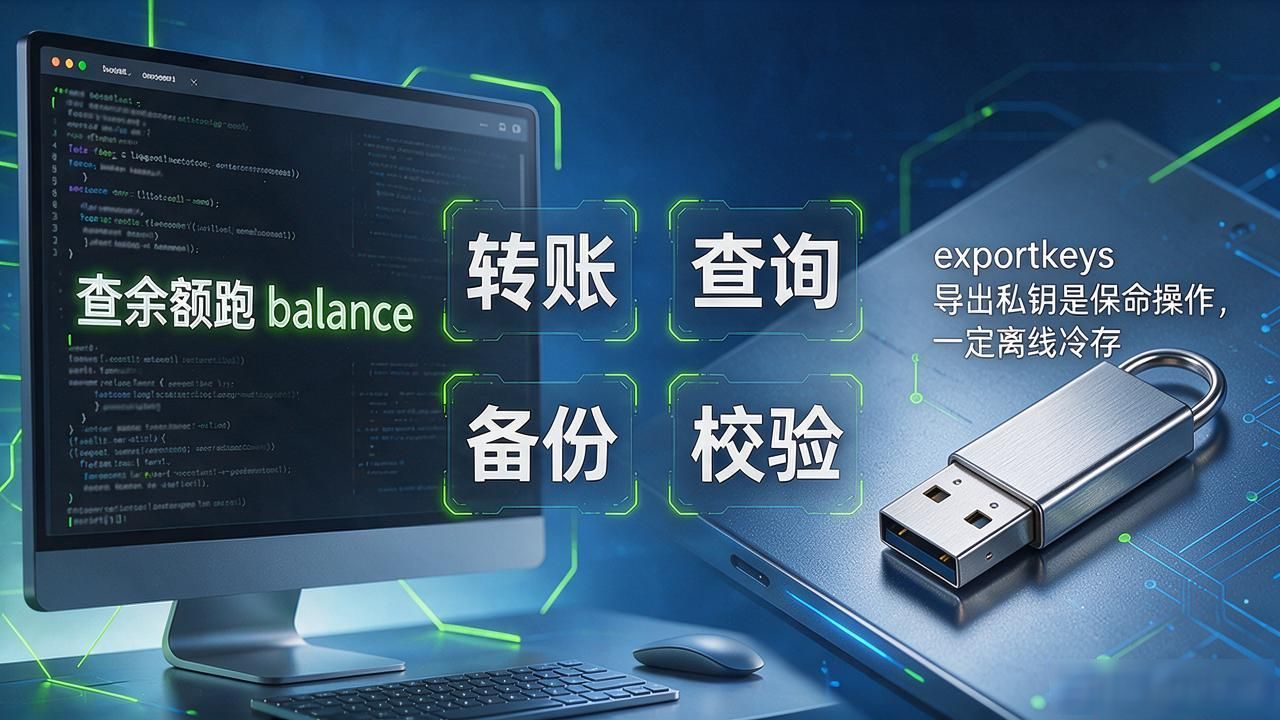 数字货币钱包命令有哪些？转账、查询、备份、校验这几条必须记牢